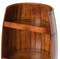 Freestanding Rustic Wooden Wine Barrel Storage - Wine Bottle Holder and Organizer Ideal for Home Decor, Bar Display, Cellar Accessories, and Dining or Living Room Decorative Wine Shelf